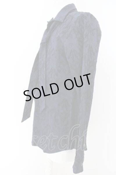 画像2: NO ID. / ストール付アラベスクJQシャツ 1 ネイビー O-24-05-06-066-NO-sh-YM-ZT85 (2)