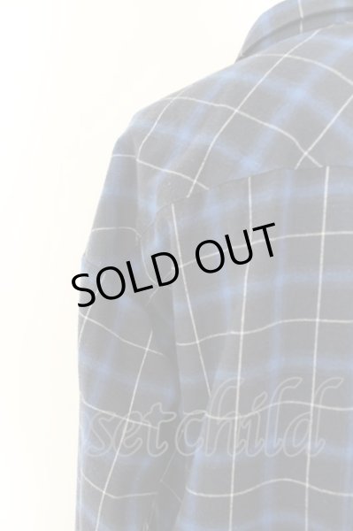 画像3: NO ID. / フィッシュテールチェックロングシャツ ONE ブルー O-24-05-06-068-NO-sh-YM-ZT85 (3)