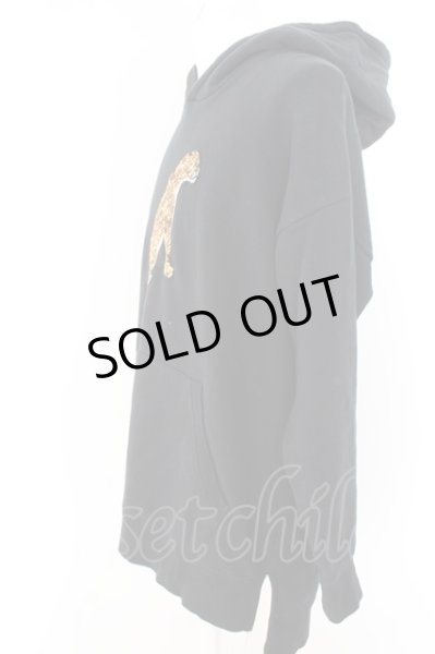 画像2: NO ID. BLACK / レオパードBIGプルオーバーパーカー ONE ブラック O-24-05-06-069-NO-to-YM-ZT88 (2)