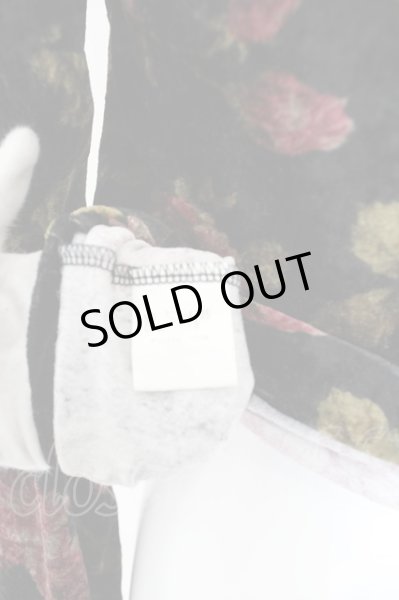 画像3: TORNADO MART / ベロアフラワーカットソー  ブラック O-24-05-06-071-TO-ts-YM-ZT94 (3)