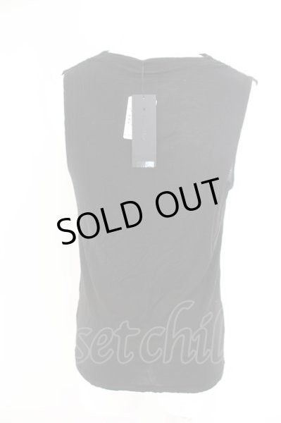 画像2: TORNADO MART / ドレープノースリーブTシャツ M ブラック O-24-05-06-072-TO-to-YM-OS (2)