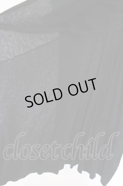 画像2: IFSIXWASNINE / WILD HORSE/MINI　スリット袖カーディガン 0 ブラック O-24-05-06-080-IF-to-YM-ZT090 (2)