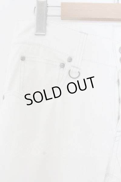 画像2: TORNADO MART / カットオフサイドフレアパンツ M ホワイト O-24-05-06-097-TO-pa-YM-ZT093 (2)