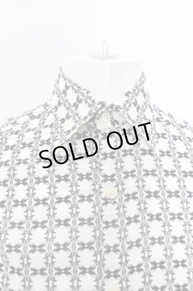 画像2: TORNADO MART / サイドレースアップ総柄半袖シャツ M ホワイト O-24-05-06-012-TO-sh-YM-ZT92 (2)