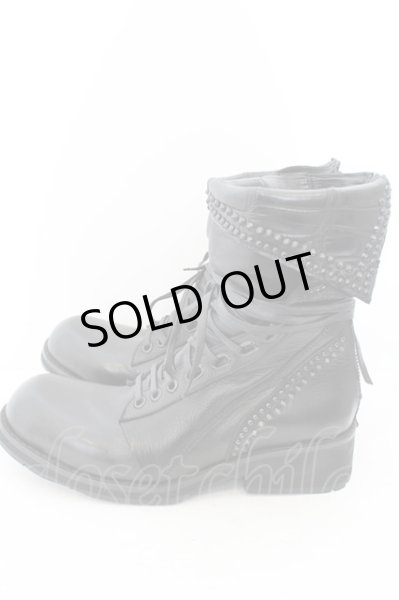 画像2: KMRii / Crush Chrome Boots 03　ブーツ  ブラック O-24-05-06-115-KM-sho-YM-ZT-S003 (2)