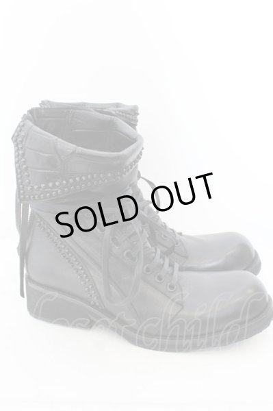 画像3: KMRii / Crush Chrome Boots 03　ブーツ  ブラック O-24-05-06-115-KM-sho-YM-ZT-S003 (3)