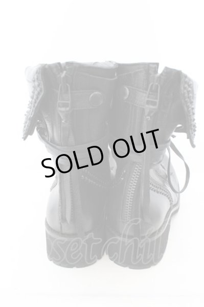 画像6: KMRii / Crush Chrome Boots 03　ブーツ  ブラック O-24-05-06-115-KM-sho-YM-ZT-S003 (6)