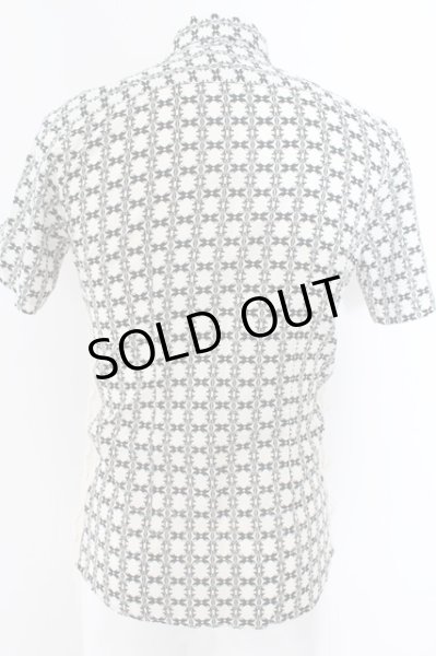 画像4: TORNADO MART / サイドレースアップ総柄半袖シャツ M ホワイト O-24-05-06-012-TO-sh-YM-ZT92 (4)