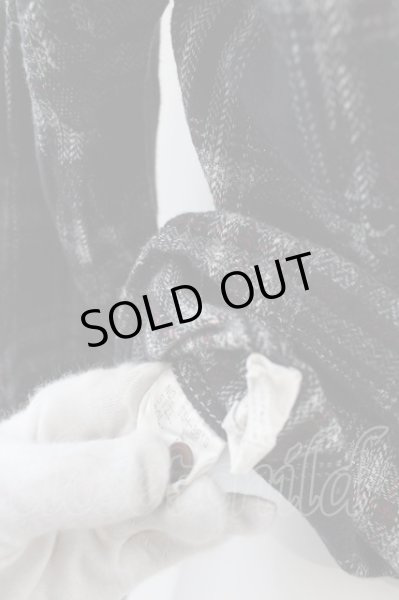 画像4: TORNADO MART / フロッキープリントチェックネルシャツ L ブラック O-24-05-06-016-TO-sh-YM-ZT92 (4)