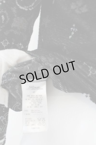 画像4: Roen / ミミ付きジップアップペイズリーパーカー 46 ブラック O-24-05-06-020-Ro-to-YM-ZT92 (4)