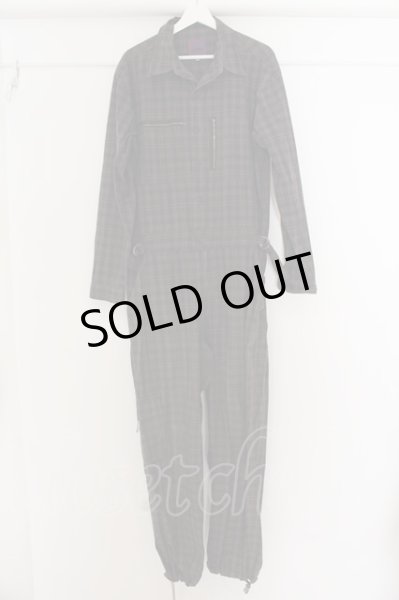 画像1: MILKBOY / チェックジャンプスーツ L パープル O-24-05-14-001-MI-ja-YM-ZT484 (1)