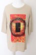 画像1: GRAND TURKEY / プリントBIG Tシャツ L ベージュ O-24-05-14-037-GR-to-YM-ZT444 (1)