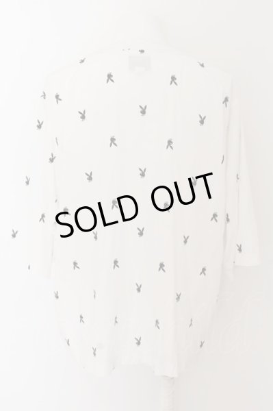 画像2: THE CRIMIE / PLAYBOYコラボ　甚平シャツ L ホワイト O-24-05-14-044-Th-sh-YM-ZT444 (2)