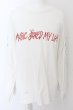 画像1: MSML / GRAPHIC LONG SLEEVE　カットソー L ホワイト O-24-05-14-045-MM-to-YM-ZT033 (1)