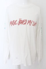 MSML / GRAPHIC LONG SLEEVE　カットソー L ホワイト O-24-05-14-045-MM-to-YM-OS