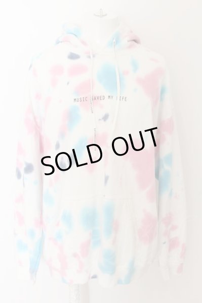 画像1: MSML / TIE DYE SWEAT パーカー L ホワイト O-24-05-14-046-MM-sh-YM-ZT435 (1)