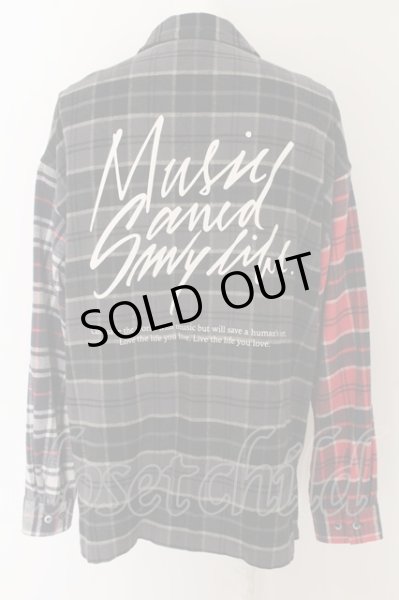 画像2: MSML / CRAZY PATTERN BALLOON OMBRE CHECK　シャツ L レッドｘグレー O-24-05-14-047-MM-sh-YM-ZT484 (2)