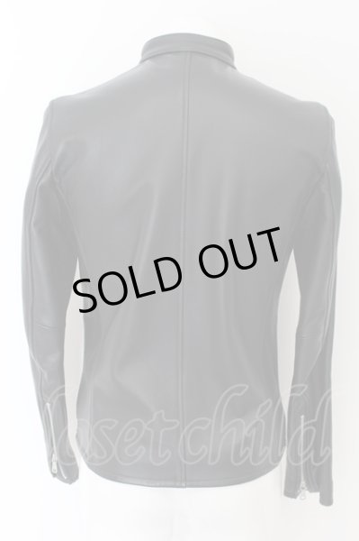 画像2: VANQUISH / ラムレザーシングルライダースジャケット S ブラック O-24-05-14-052-VA-ja-YM-ZT-M096 (2)