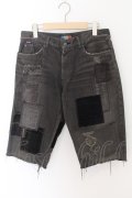 【WINTERセール】NAPATOR / DESTROYED DENIM SHORT　パンツ 31 グレー O-24-05-14-053-NA-pa-YM-ZT065