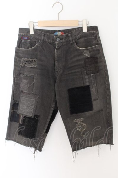 画像1: NAPATOR / DESTROYED DENIM SHORT　パンツ 31 グレー O-24-05-14-053-NA-pa-YM-ZT065 (1)
