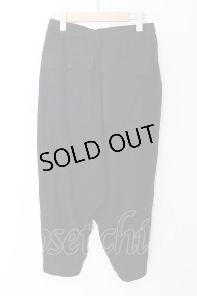 画像2: NO ID. / サルエルバルーンクロップドパンツ 1 ブラック O-24-05-14-055-NO-pa-YM-ZT451 (2)