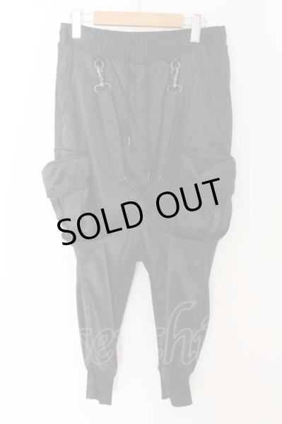 画像1: CIVARIZE / Able サテンサルエルパンツ 44 ブラック O-24-05-14-058-CI-pa-YM-OS (1)