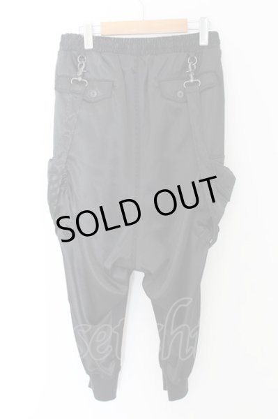 画像2: CIVARIZE / Able サテンサルエルパンツ 44 ブラック O-24-05-14-058-CI-pa-YM-OS (2)