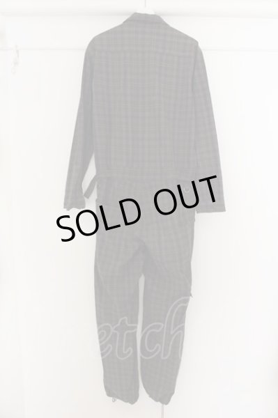 画像2: MILKBOY / チェックジャンプスーツ L パープル O-24-05-14-001-MI-ja-YM-ZT484 (2)