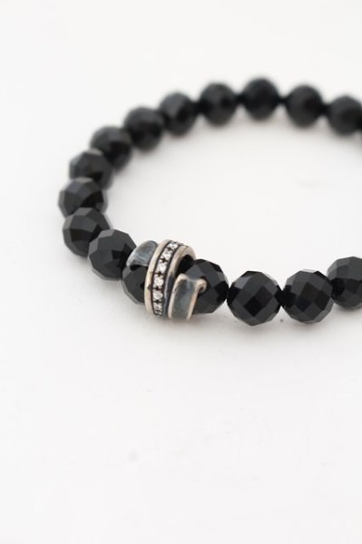 画像2: Fatima Design / サン・シュエール ストーンブレスレット（オニキス）  ブラック O-24-05-14-093-FA-ac-YM-ZT344 (2)