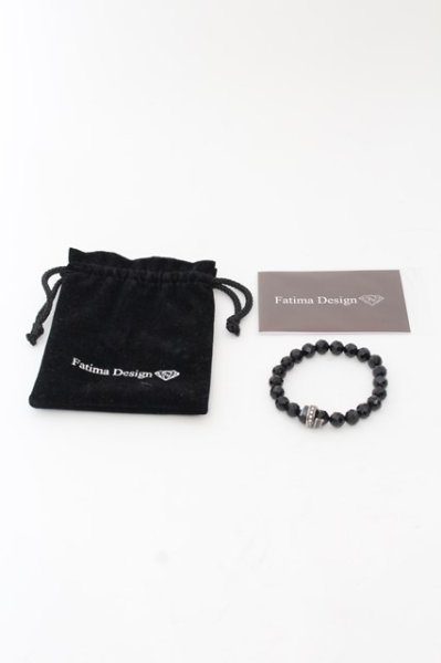 画像4: Fatima Design / サン・シュエール ストーンブレスレット（オニキス）  ブラック O-24-05-14-093-FA-ac-YM-ZT344 (4)