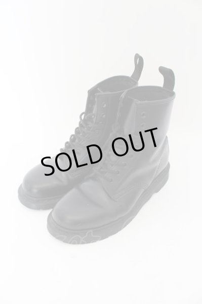 画像1: Dr.martens / MONO 8ホールブーツ UK8(27cm) オールブラック O-24-05-14-105-Dr-sho-YM-OS (1)