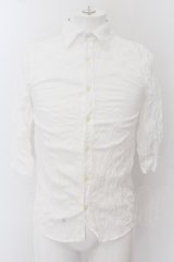 FUGA / Modesty ブロードワッシャー7分袖シャツ 44 ホワイト O-24-05-14-021-FU-sh-YM-OS
