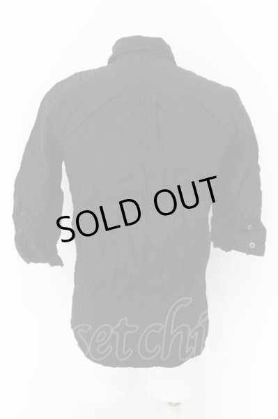 画像2: FUGA / Modesty ブロードワッシャー7分袖シャツ 44 ブラック O-24-05-14-022-FU-sh-YM-ZT484 (2)