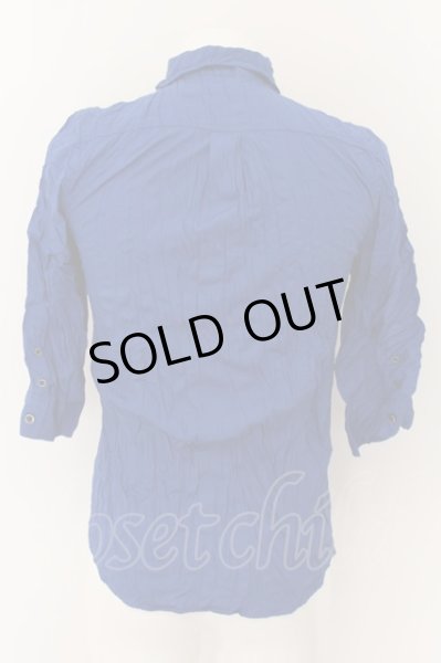 画像2: FUGA / Modesty ブロードワッシャー7分袖シャツ 44 ブルー O-24-05-14-023-FU-sh-YM-ZT003 (2)