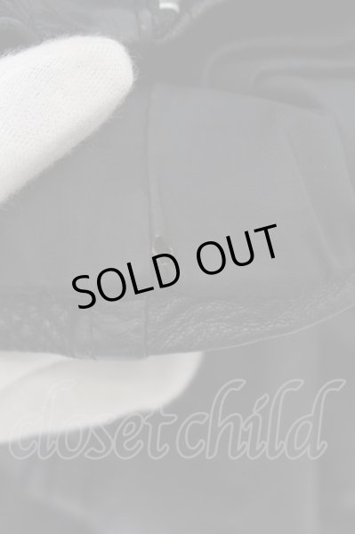 画像6: KMRii / ゴートスキンバイカーダブルライダースジャケット 1 ブラック O-24-05-16-002-KM-ou-YM-ZT-ML003 (6)