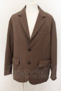 【WINTERセール】glamb / Oversize Tailored　ジャケット  ブラウン O-24-05-16-027-gl-ja-YM-ZT024