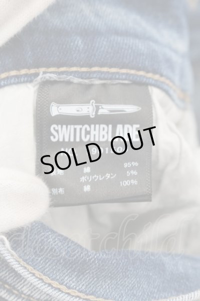 画像3: SWITCHBLADE / CRASH REMAKE DENIM　パンツ M インディゴ O-24-05-16-029-SW-pa-YM-ZT444 (3)