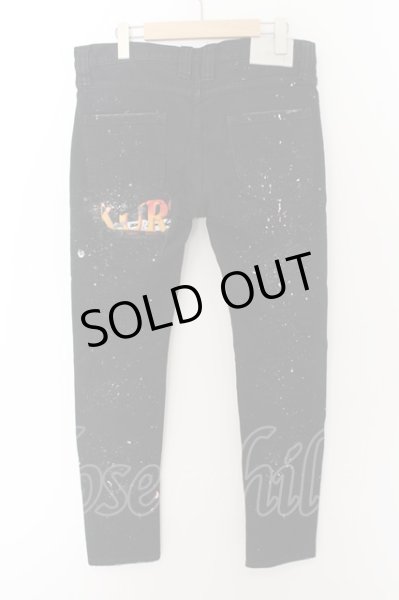 画像2: NO ID. BLACK / ×OVERDESIGNコラボ ストレッチデニムロックＴリメイクスキニーパンツ 3 ブラック O-24-05-16-034-NO-pa-YM-ZT0519 (2)