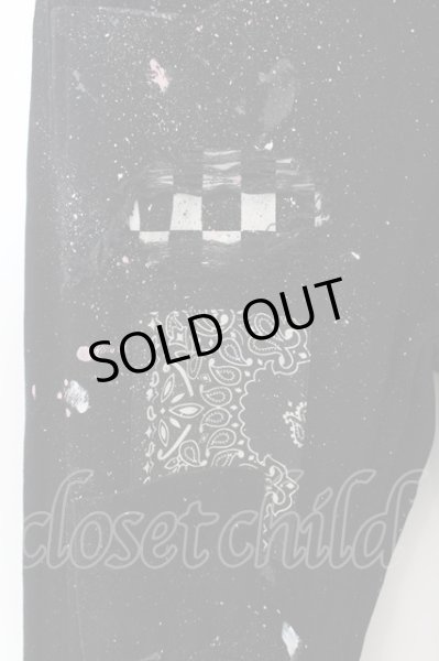 画像3: NO ID. BLACK / ×OVERDESIGNコラボ ストレッチデニムグランジスキニーパンツ 3 ブラック O-24-05-16-035-NO-pa-YM-ZT444 (3)