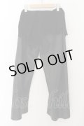 IFSIXWASNINE / TUXEDO PANTS PIG ワイドパンツ F ブラック O-24-05-16-037-IF-pa-YM-ZT-ML001