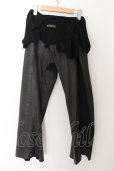画像2: IFSIXWASNINE / TUXEDO PANTS PIG ワイドパンツ F ブラック O-24-05-16-037-IF-pa-YM-ZT-ML001 (2)