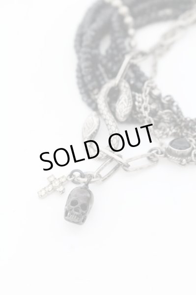 画像2: gunda（ガンダ） / FINGER BRACELET　ブレスレット  シルバーｘブラック O-24-05-16-045-gu-ac-YM-OS (2)