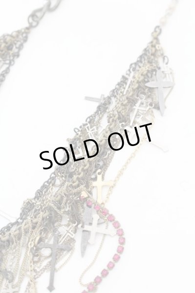 画像2: gunda（ガンダ） / JUNK HEAVEN-17　ネックレス  シルバーｘゴールドｘピンク O-24-05-16-046-gu-ac-YM-OS (2)