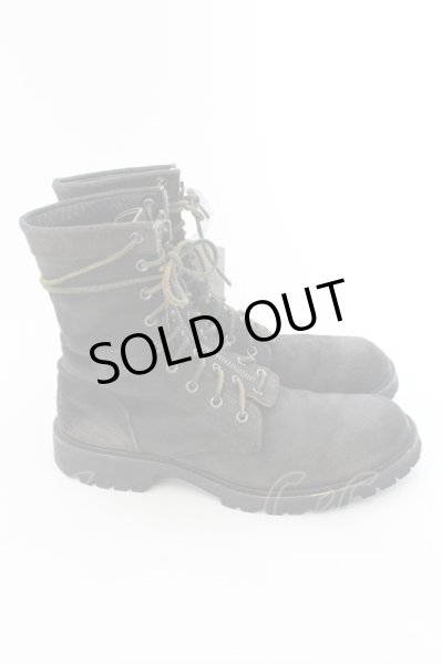 画像3: Moonage Devilment（清春） / コーティングファイヤーマンブーツ 40（約26.5cm) ブラックｘグリーン O-24-05-16-052-MO-sho-YM-ZT5000 (3)