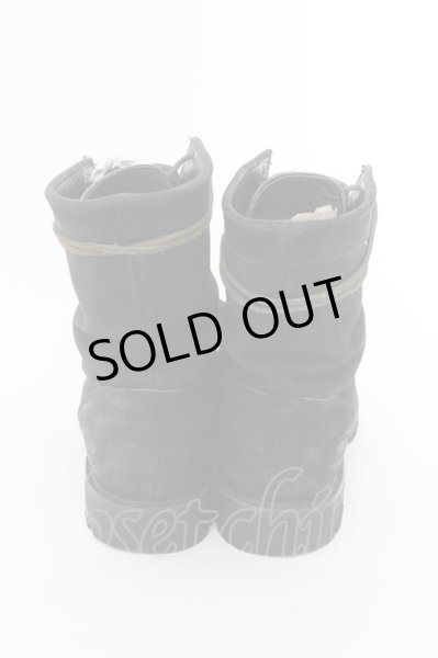 画像4: Moonage Devilment（清春） / コーティングファイヤーマンブーツ 40（約26.5cm) ブラックｘグリーン O-24-05-16-052-MO-sho-YM-ZT5000 (4)