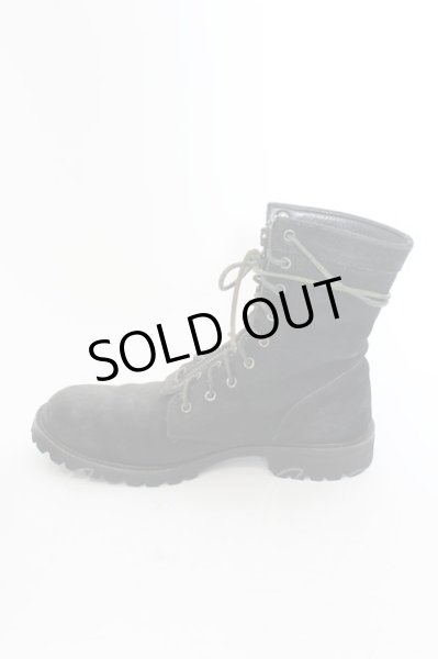 画像5: Moonage Devilment（清春） / コーティングファイヤーマンブーツ 40（約26.5cm) ブラックｘグリーン O-24-05-16-052-MO-sho-YM-ZT5000 (5)