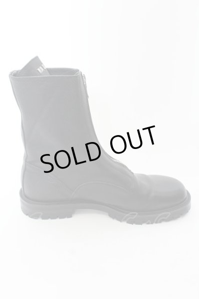 画像6: Moonage Devilment（清春） / カウレザーフロントZIPロングブーツ 41（約27.5cm) ブラック O-24-05-16-053-MO-sho-YM-ZT05000 (6)