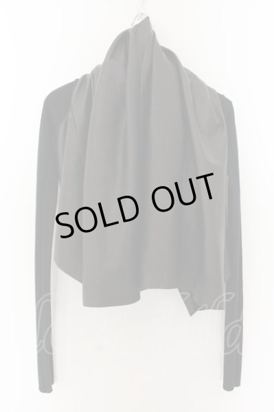 画像1: LGB / CARDI/MINI/STL　レザーカーディガン 0 ブラック O-24-05-16-005-LG-to-YM-ZT-ML004 (1)