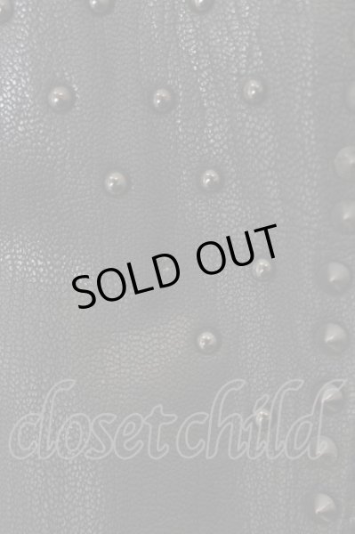 画像4: KMRii / サーペントクロススタッズゴートスキンダブルライダースジャケット 1 ブラック O-24-05-16-001-KM-ou-YM-OS (4)