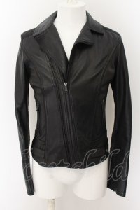 【WINTERセール】DIESEL /ラムレザー切替ダブルライダースジャケット 【現在買取対象外】 S ブラック O-24-05-16-018-DI-ja-YM-ZT-ML003